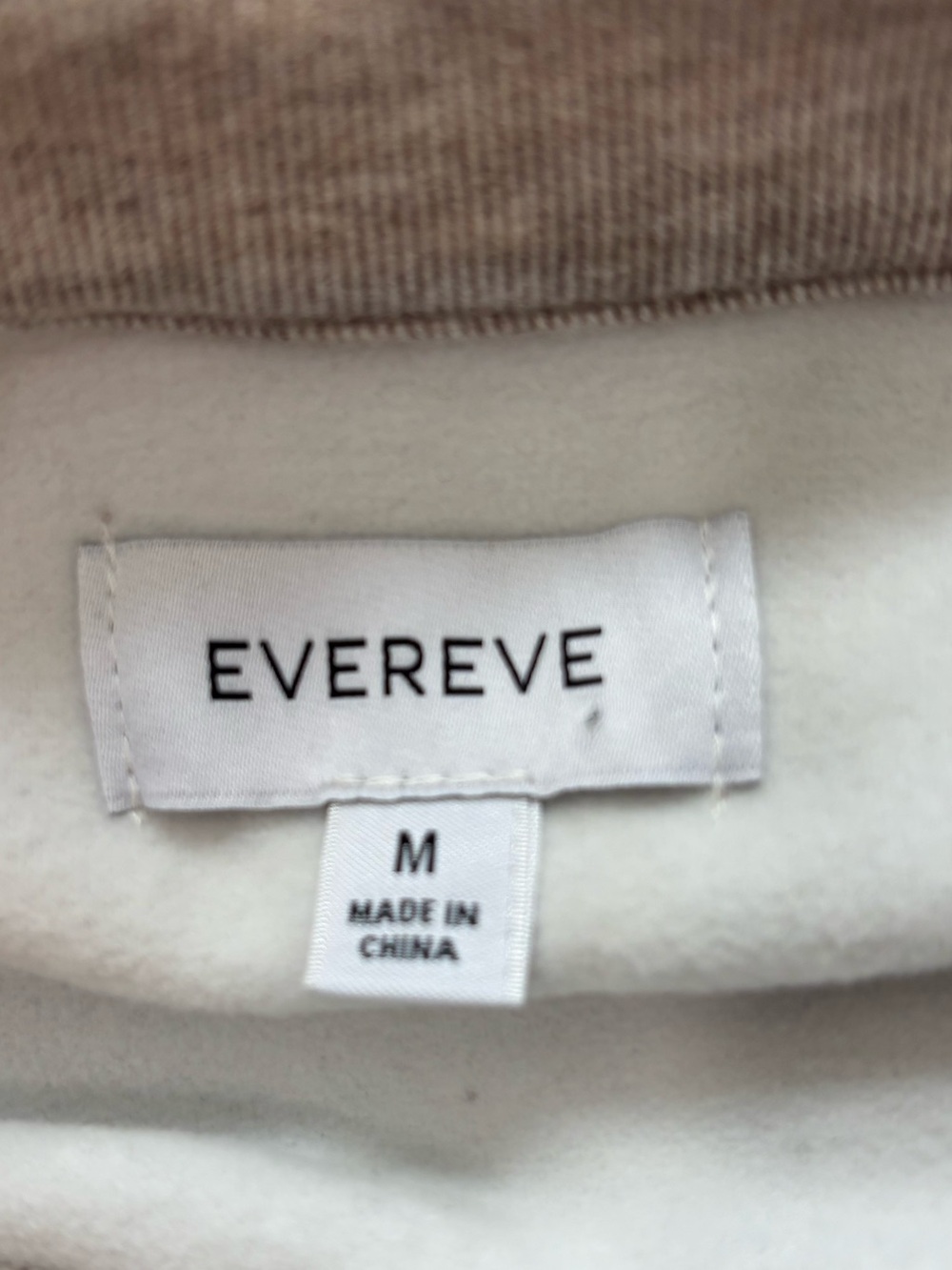 Evereve Knit Fleece Shirt Jacket in Heather Oatmeal NWOT - Picture 7 of 9